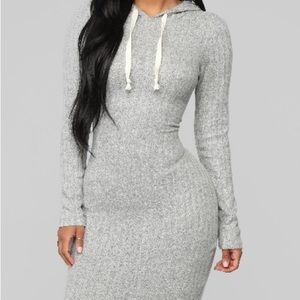 gray sweater dress